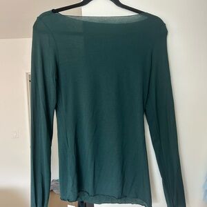 Intimissimi Green Fitted Long Sleeve Blouse